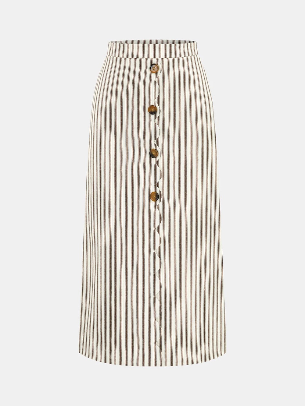 NWT Cotton Striped Sleeveless Top & Midi Skirt Set - Picture 5 of 8